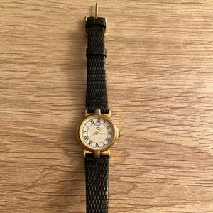 Vintage Gucci watch quartz lizard calf , 13 R 1/2